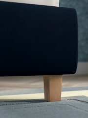 Laura Ashley Annaly Velvet Midnight Navy Chatsworth Bed Upholstered - Image 4 of 6