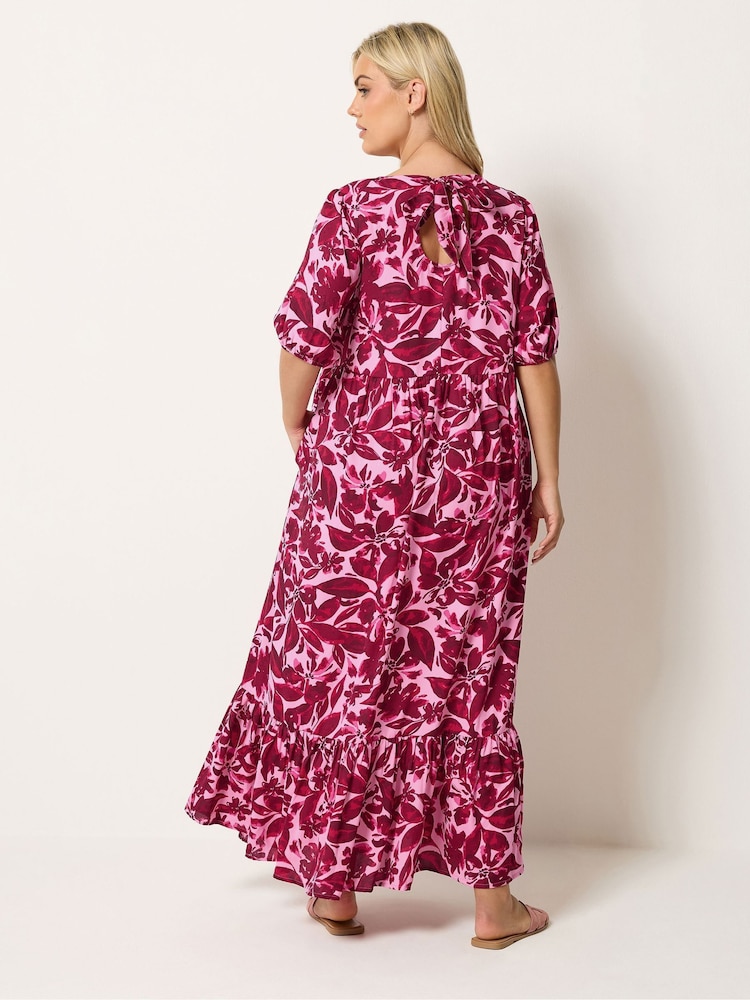pink smock maxi dress Pink Smocked Maxi Dress