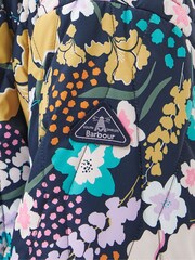 Barbour® Navy Delphinium Printed Quilt Jacket - Image 3 of 7
