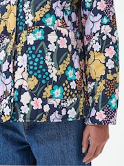 Barbour® Navy Delphinium Printed Quilt Jacket - Image 4 of 7