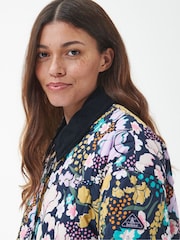 Barbour® Navy Delphinium Printed Quilt Jacket - Image 5 of 7