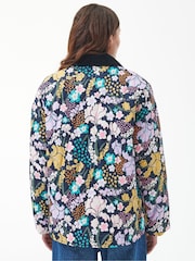 Barbour® Navy Delphinium Printed Quilt Jacket - Image 6 of 7