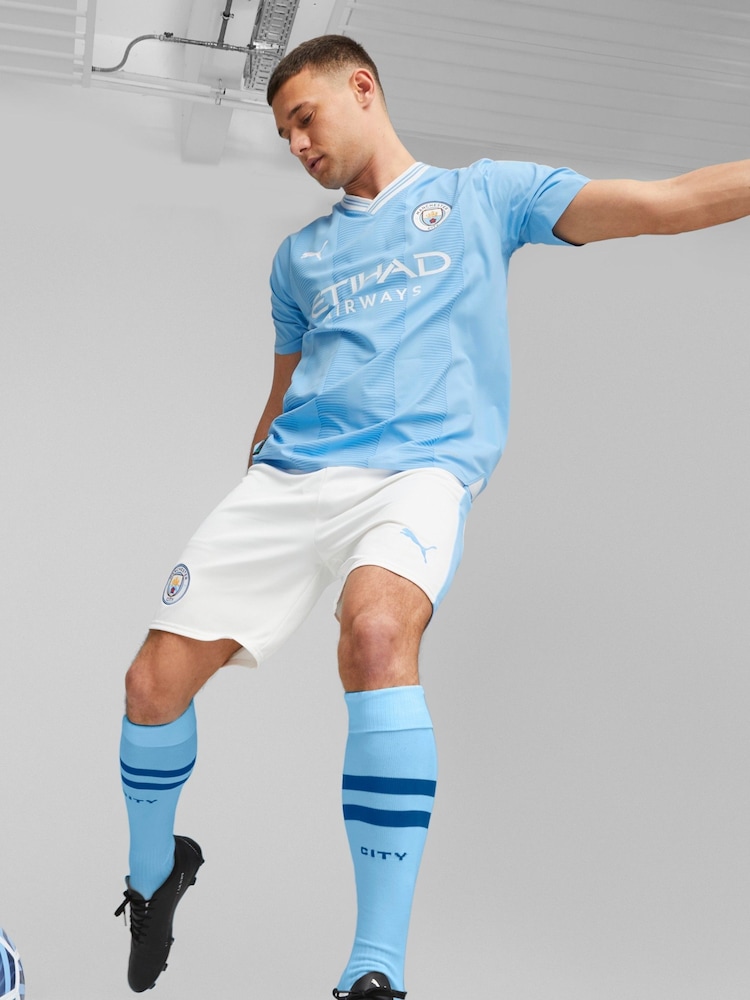 Puma Manchester City 23/24 thuisvoetbalshort - Image 1 of 7