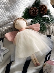 Mamas & Papas Pink Christmas Bella Fairy Soft Toy - Image 1 of 4