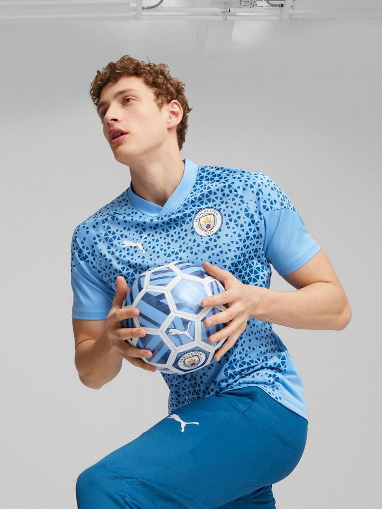 Puma Light Blue Manchester City Training Top - Image 3 of 8