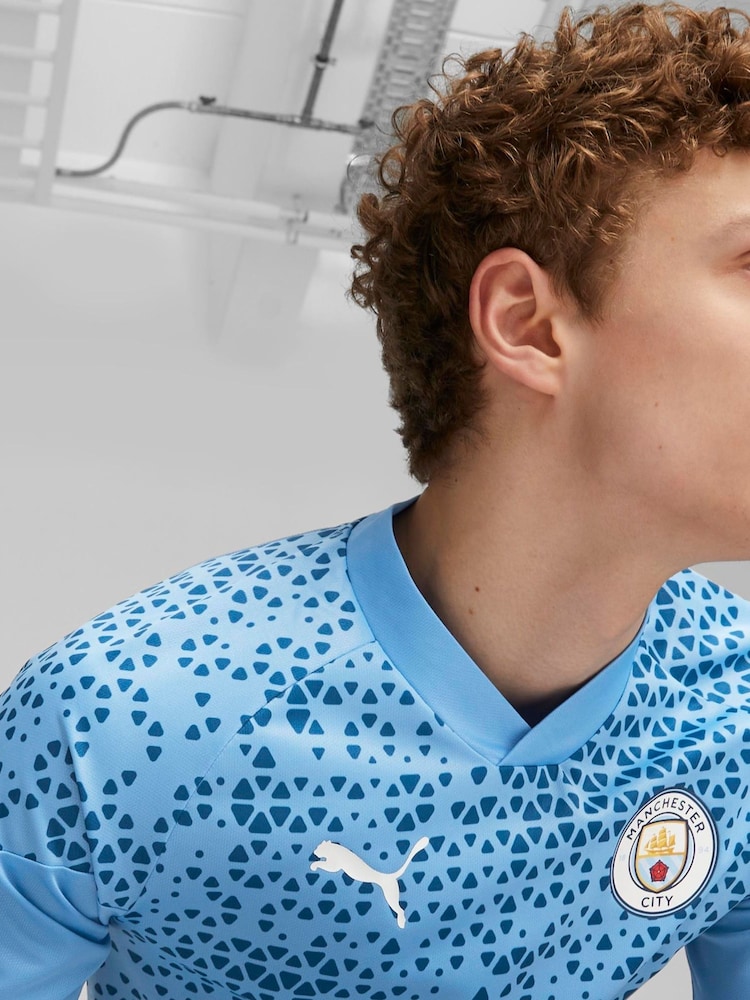 Puma Light Blue Manchester City Training Top - Image 5 of 8
