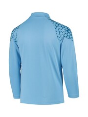 Puma Light Blue Manchester City 1/4 Zip Kids Training Top - Image 3 of 3