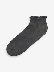 Monochrome Frill Top Cushion Sole Trainer Socks 4 Pack - Image 2 of 7