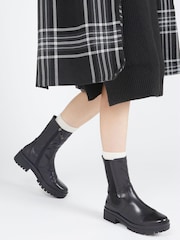 Jones Bootmaker Santina Hohe Chelsea-Stiefel aus Leder, Schwarz - Bild 1 von 6