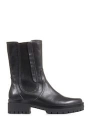 Jones Bootmaker Santina Hohe Chelsea-Stiefel aus Leder, Schwarz - Bild 2 von 6