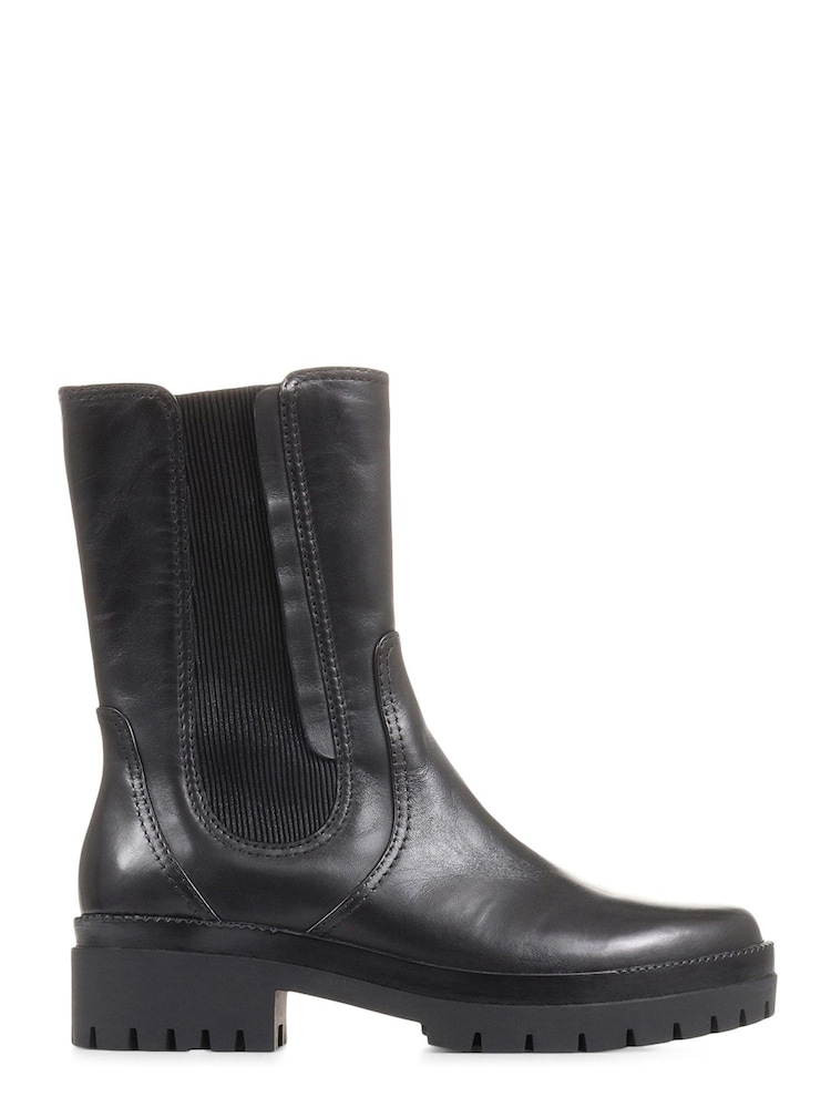Jones Bootmaker Santina Hohe Chelsea-Stiefel aus Leder, Schwarz - Bild 2 von 6 Jones Bootmaker Santina Hohe Chelsea-Stiefel aus Leder, Schwarz - Bild 2 von 6