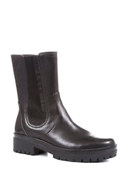 Jones Bootmaker Santina Hohe Chelsea-Stiefel aus Leder, Schwarz - Bild 3 von 6