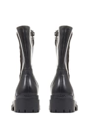 Jones Bootmaker Santina Hohe Chelsea-Stiefel aus Leder, Schwarz - Bild 4 von 6