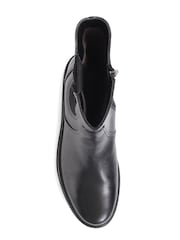 Jones Bootmaker Santina Hohe Chelsea-Stiefel aus Leder, Schwarz - Bild 5 von 6