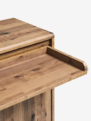 Dark Natural Bronx Oak Effect Sideboard Desk - Image 10 of 10