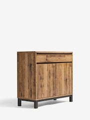 Dark Natural Bronx Oak Effect Sideboard Desk - Image 7 of 10