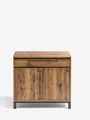 Dark Natural Bronx Oak Effect Sideboard Desk - Image 9 of 10