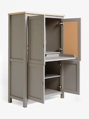 Dove Grey Malvern Oak Effect Small Hideaway Desk - Image 9 of 9