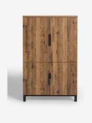 Dark Natural Bronx Oak Effect Compact Hideaway Desk - Image 3 of 6