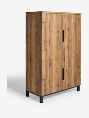 Dark Natural Bronx Oak Effect Compact Hideaway Desk - Image 6 of 6
