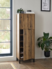 Dark Natural Bronx Oak Effect Shoe Storage Cabinet - Image 2 of 7
