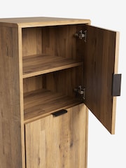 Dark Natural Bronx Oak Effect Shoe Storage Cabinet - Image 7 of 7