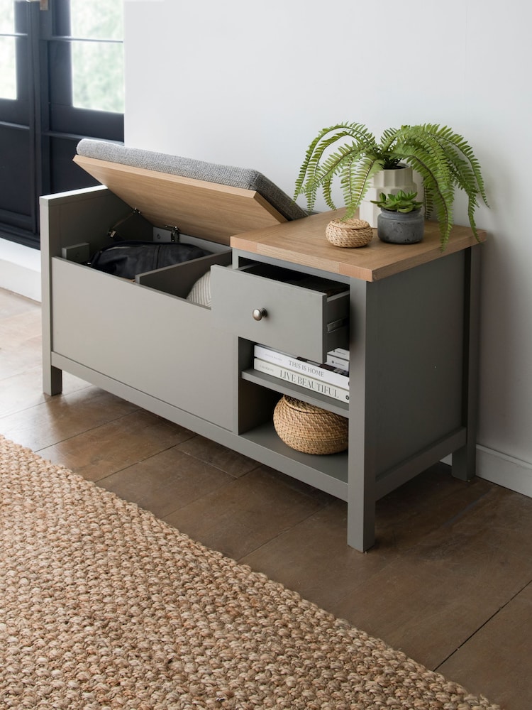 Dove Grey Malvern Dove Storage Bench - Image 2 of 8