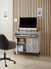 Grey Bronx Oak Effect Sideboard Desk - Image 1 of 11