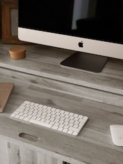 Grey Bronx Oak Effect Sideboard Desk - Image 4 of 11