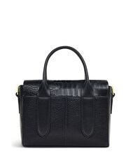 Radley London Small Mayfair Lane Faux Croc Effect Flapover Cross-Body Black Bag - Image 2 of 4
