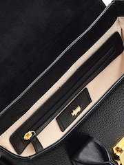 Radley London Small Mayfair Lane Faux Croc Effect Flapover Cross-Body Black Bag - Image 3 of 4
