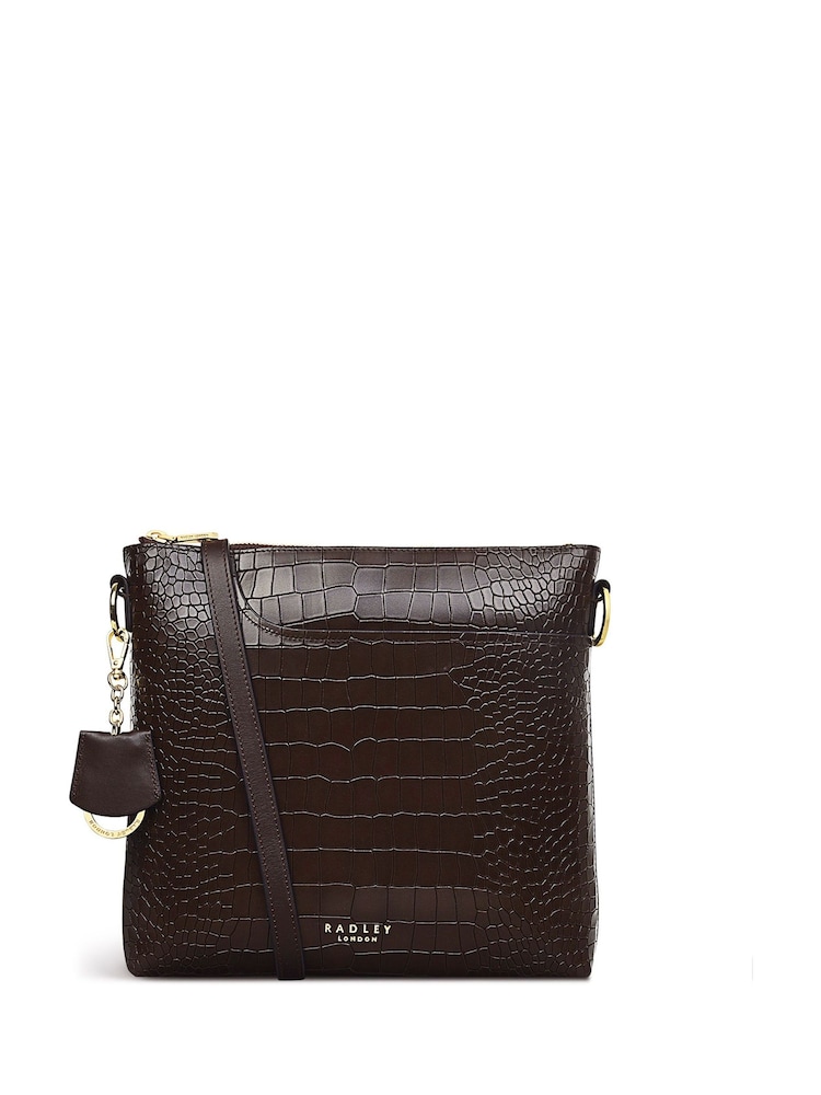 Radley London Medium Pockets 2.0 Faux Croc Effect Zip-Top Cross-Body Bag - Image 2 of 5