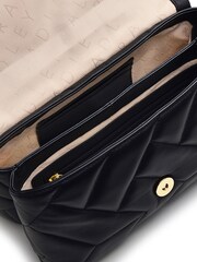 Radley London Medium Mill Bay Xl Quilt Flapover Cross-Body Black Bag - Image 3 of 3