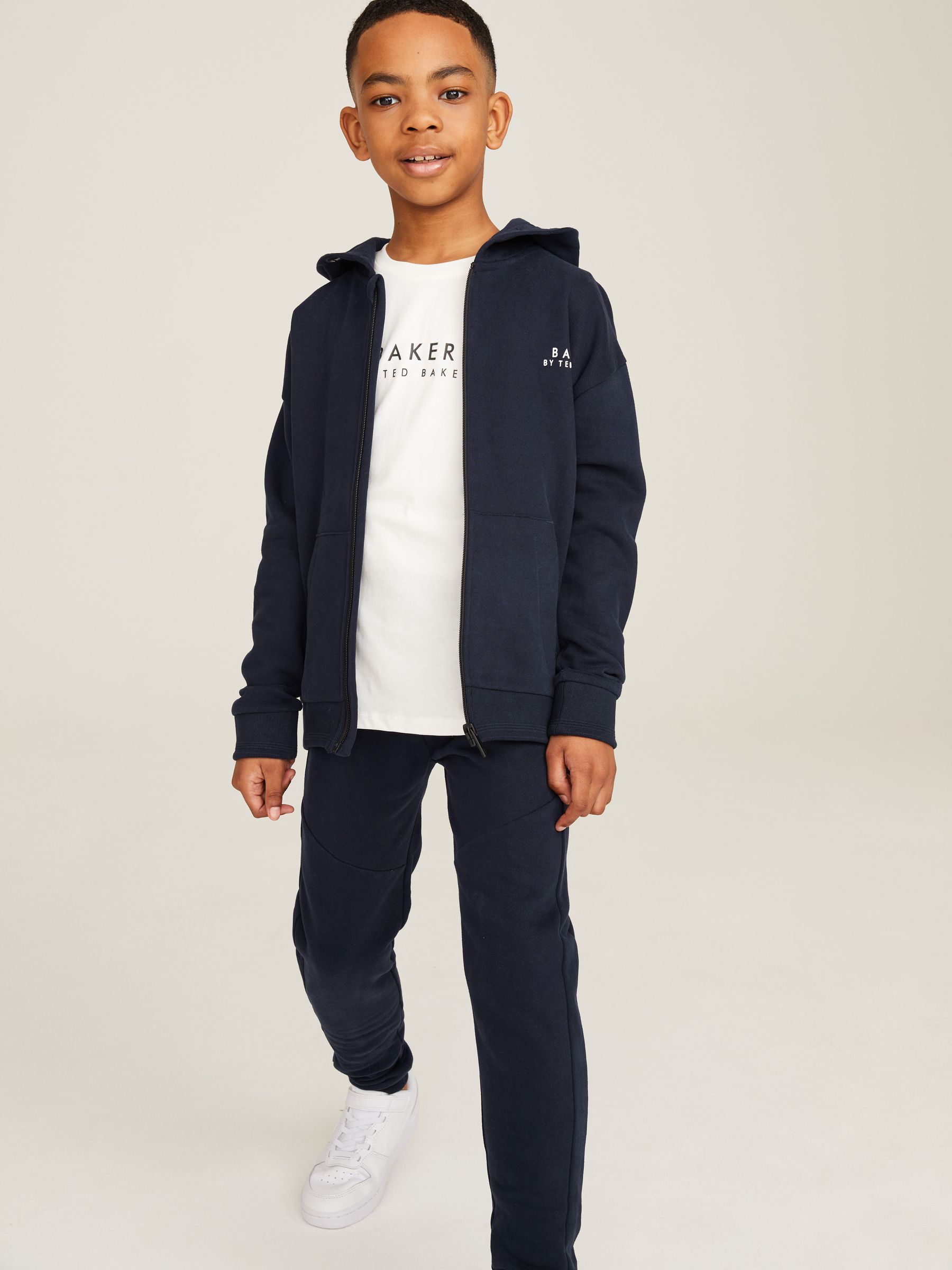 Baker by Ted Baker Zip Through 100 Cotton Hoodie and Jogger Set