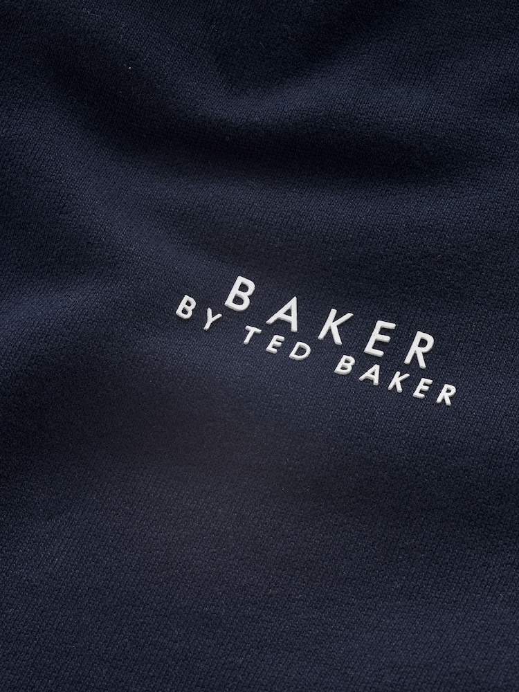 Bleumarin - Set de pantaloni de jogging și hanorac din bumbac, cu fermoar până la 100% Baker by Ted Baker - Image 10 of 14