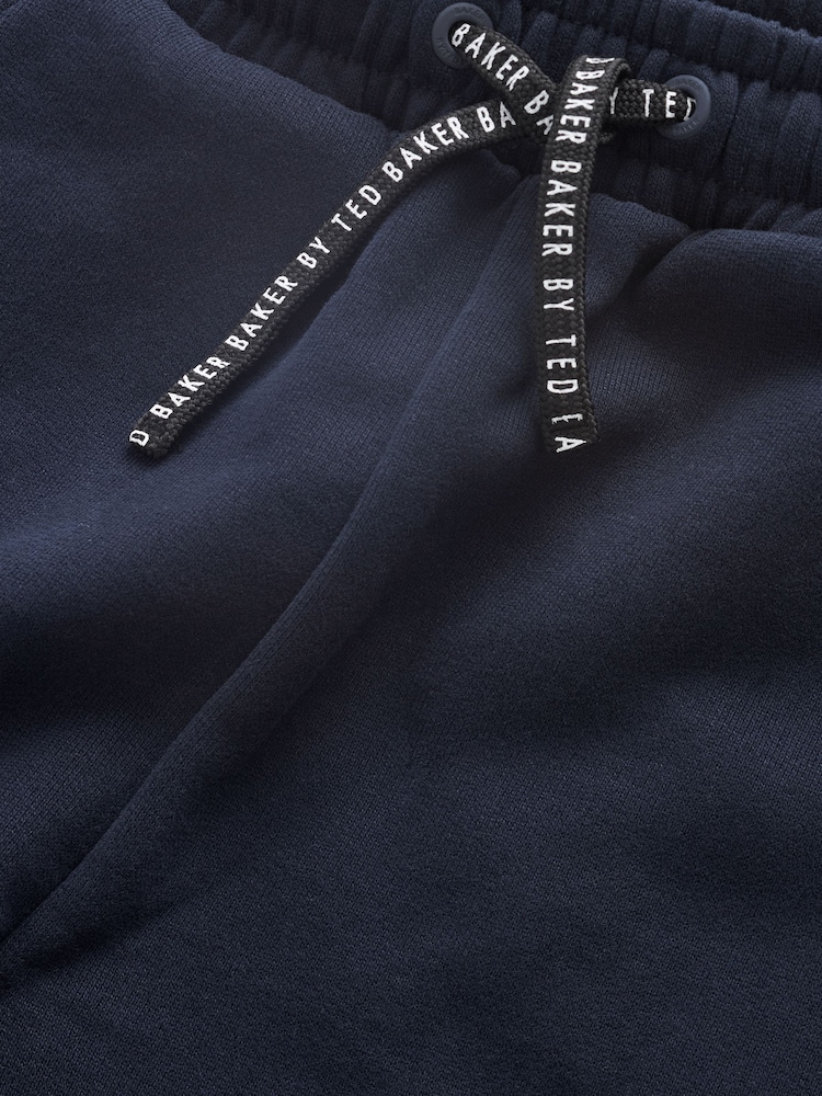 Bleumarin - Set de pantaloni de jogging și hanorac din bumbac, cu fermoar până la 100% Baker by Ted Baker - Image 13 of 14