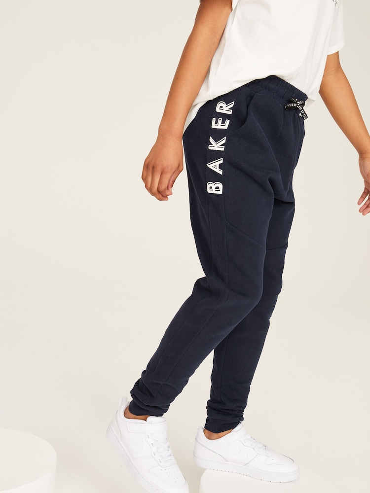 Bleumarin - Set de pantaloni de jogging și hanorac din bumbac, cu fermoar până la 100% Baker by Ted Baker - Image 4 of 14