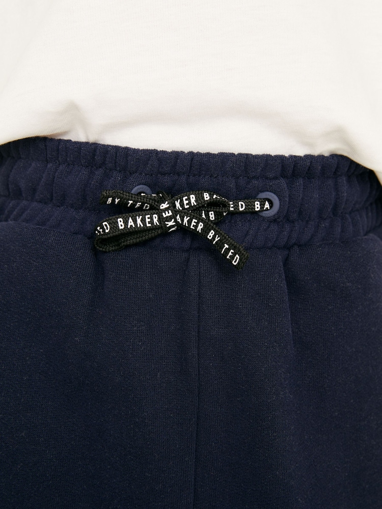 Bleumarin - Set de pantaloni de jogging și hanorac din bumbac, cu fermoar până la 100% Baker by Ted Baker - Image 6 of 14