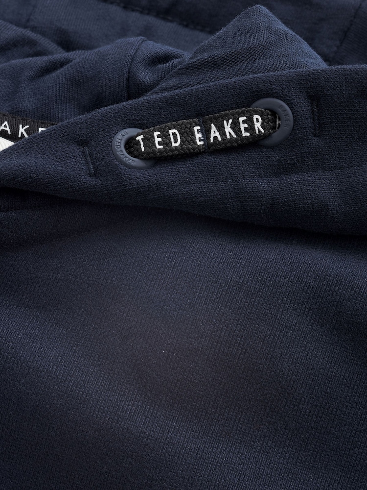 Bleumarin - Set de pantaloni de jogging și hanorac din bumbac, cu fermoar până la 100% Baker by Ted Baker - Image 9 of 14