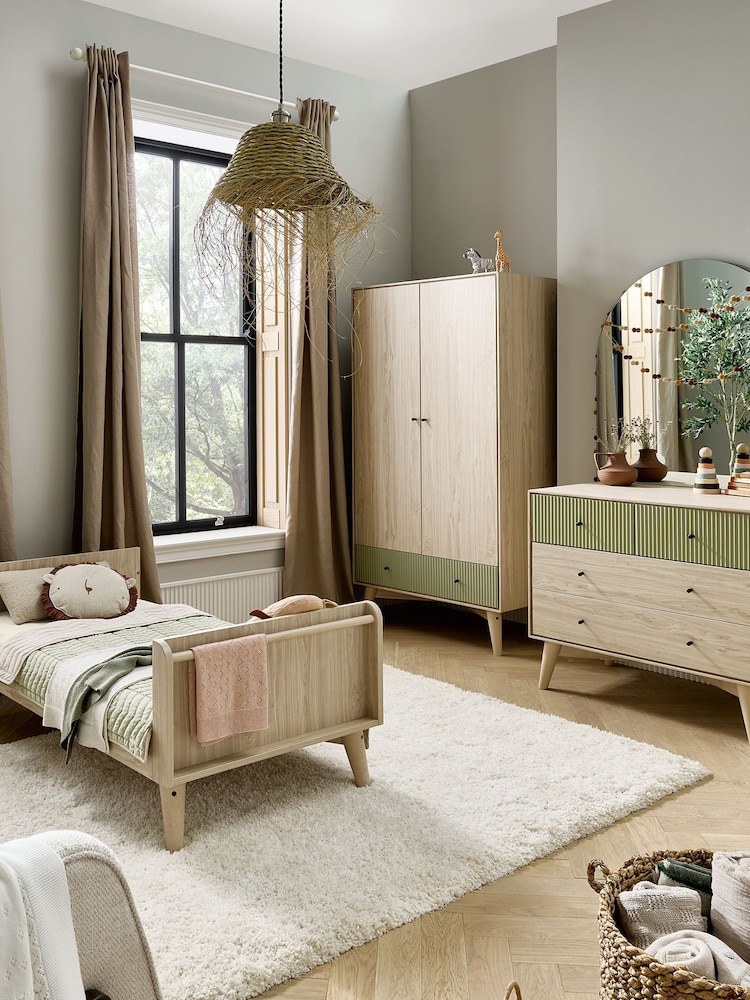 Mamas & Papas Natural Olive Coxley 3 Piece Furniture Set - Image 1 of 7