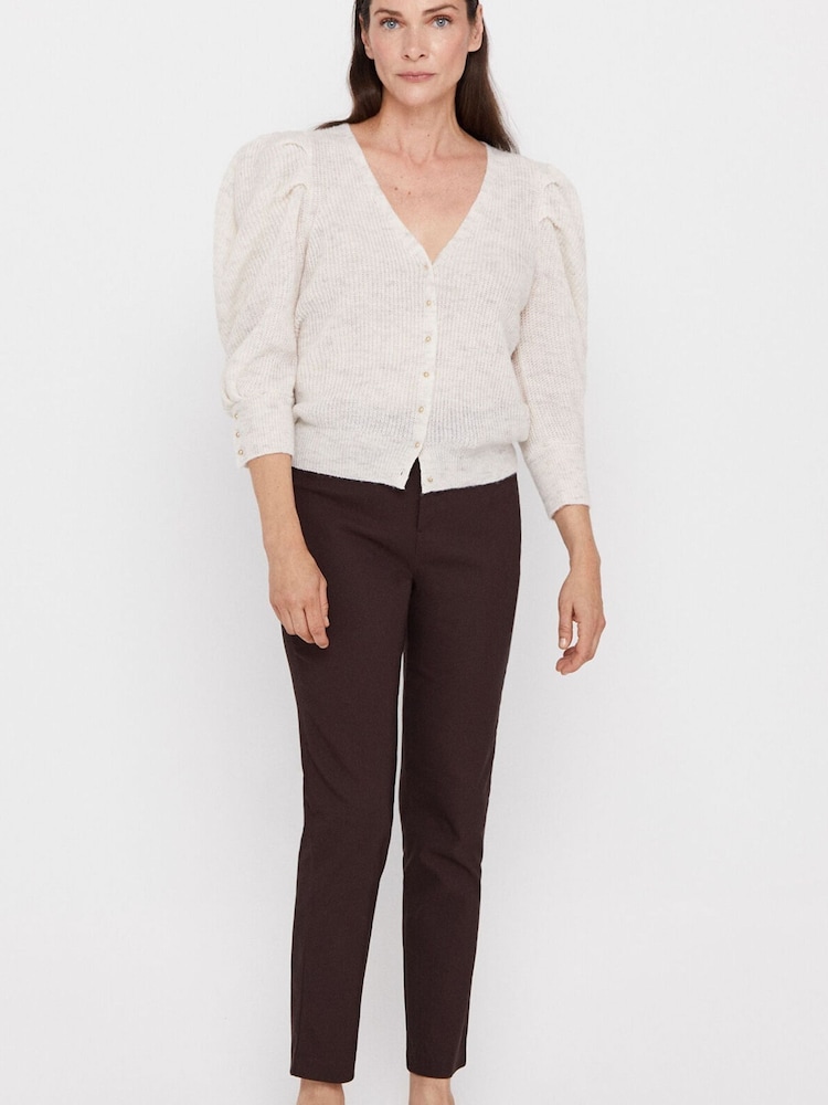 Cortefiel Brown Skinny Trousers - Image 1 of 4