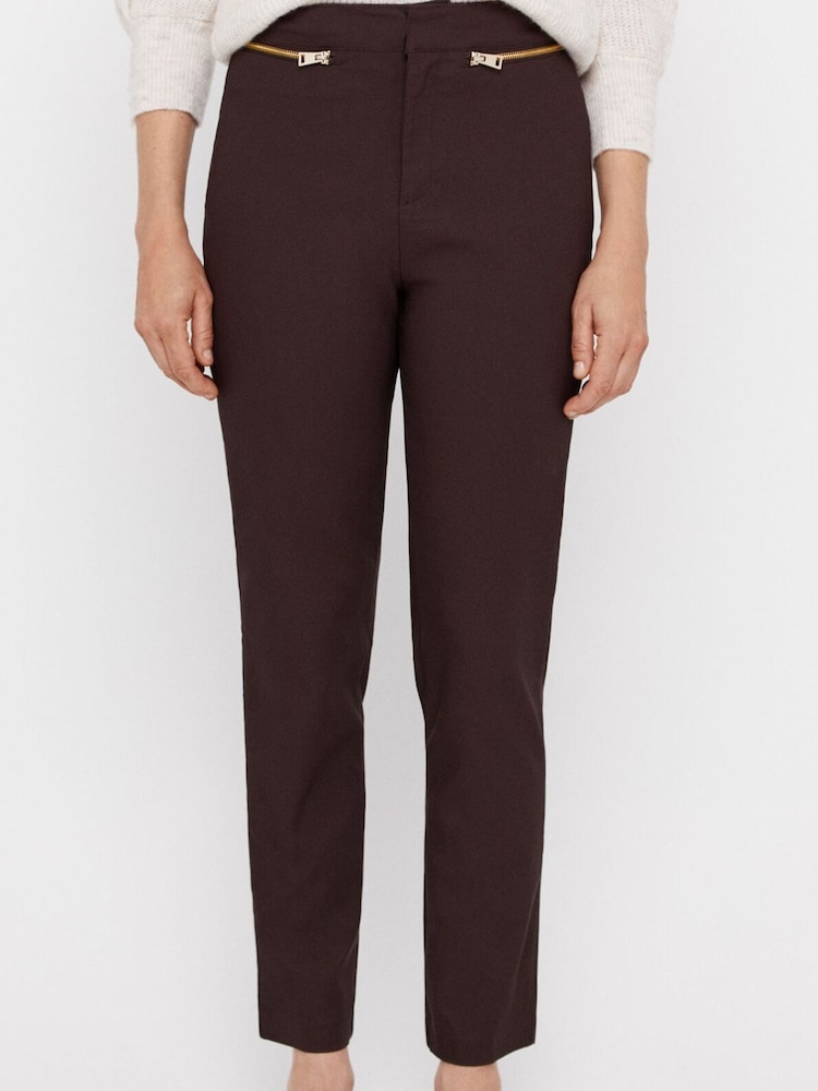 Cortefiel Brown Skinny Trousers - Image 2 of 4