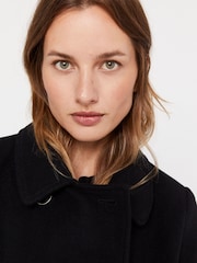 Cortefiel Military Buttons Black Coat - Image 4 of 4