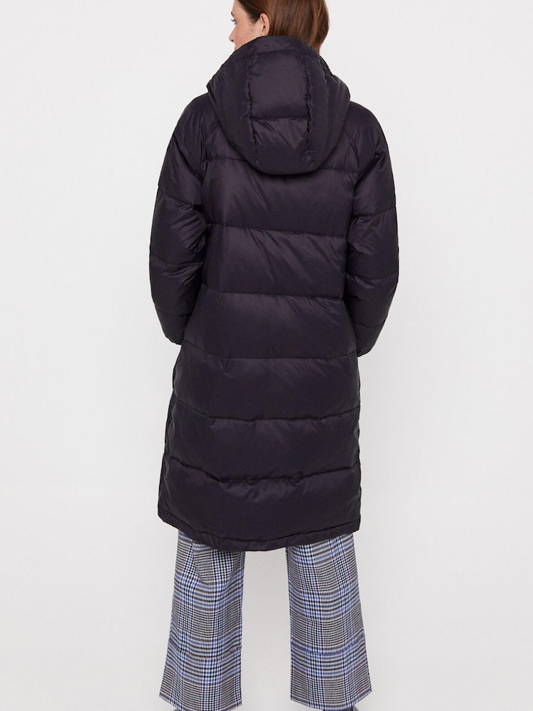 Cortefiel Blue Long Padded Coat - Image 2 of 4 Cortefiel Blue Long Padded Coat - Image 2 of 4