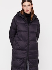 Cortefiel Blue Long Padded Coat - Image 4 of 4