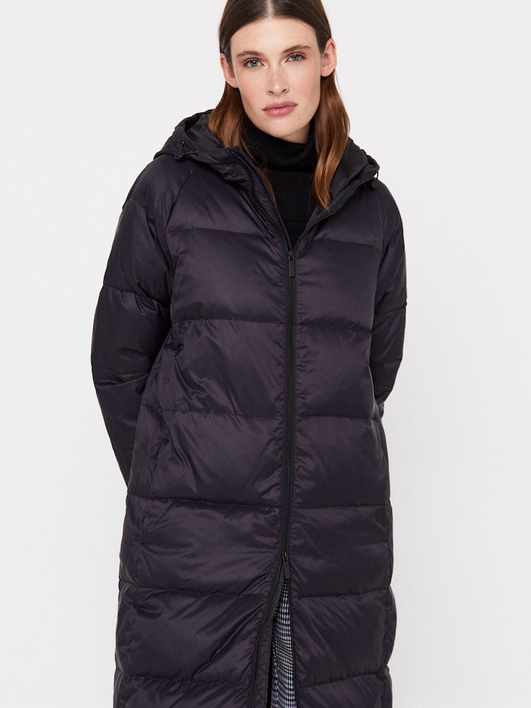 Cortefiel Blue Long Padded Coat - Image 4 of 4