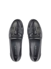 Start Rite Girls Sketch Slip On Black Leather School Shoes - F Fit - Image 4 of 5