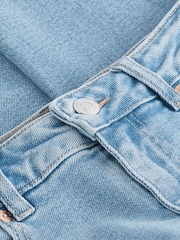 Mid Blue Denim Cropped Wide Leg Jeans - Image 7 of 8
