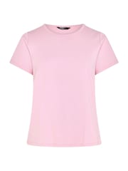 Yours Curve Pink Premium Interlock T-Shirt - Image 5 of 6