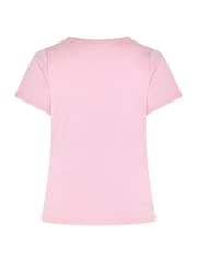 Yours Curve Pink Premium Interlock T-Shirt - Image 6 of 6